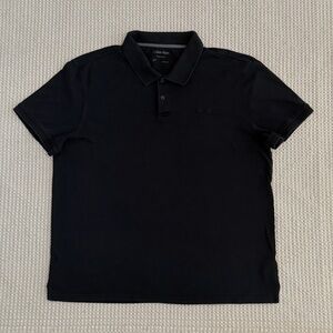 Men’s Calvin Klein Black Polo Shirt XL liquid touch